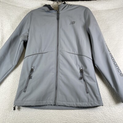 ジャケット SPORTMAX Women Jackets 2422366162600002 Grey New Balance Women's Gray Zip-Up Hoodie Softshell Jacket