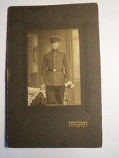 Minden i. W. - stehender Soldat Gr&auml;per ? in Uniform - Regiment Nr. 5 ?/ KAB