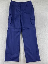 Cub Scouts Pants Youth 22 Blue BSA Uniform Switchback Convertible Cargo 32x32