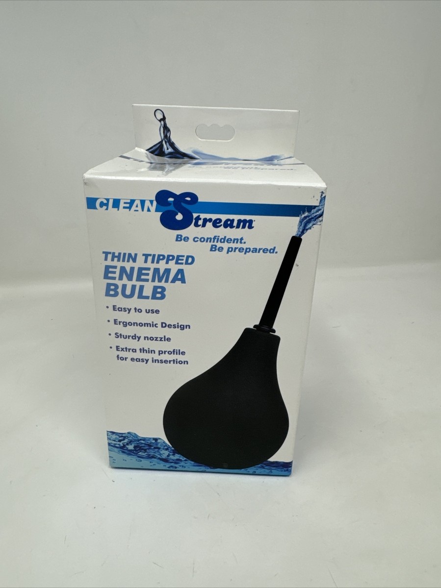 CleanStream Thin Tip Enema Bulb Ergonomic Design. Sturdy Nozzle