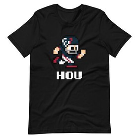 Houston Texans NES Football Player 8-bit Tecmo Super Bowl Nintendo T-Shirt