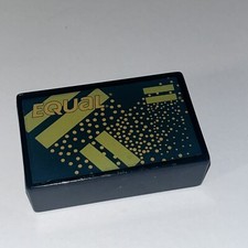 Vintage Equal Pocket Packet Holder Navy Blue Plastic 1980s Retro Purse Accessory