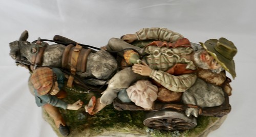 GROßE SCHWERE CAPODIMONTE Porzellan Gruppe Figur " Giacomo Scotti " 37 cm 4,1 KG - Bild 3 von 14