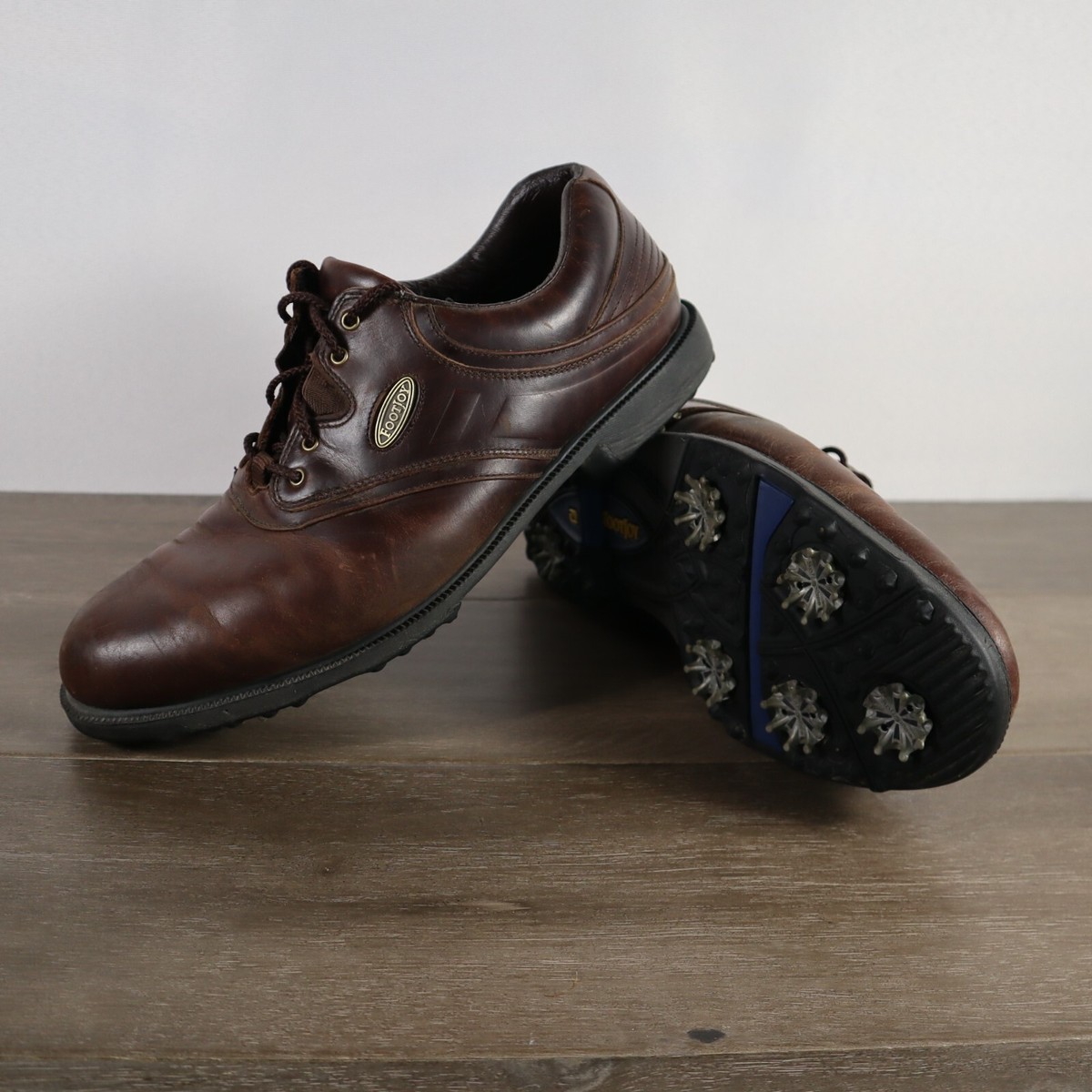 FootJoy eComfort Golf Shoes Mens 9M Brown Leather Lace Up