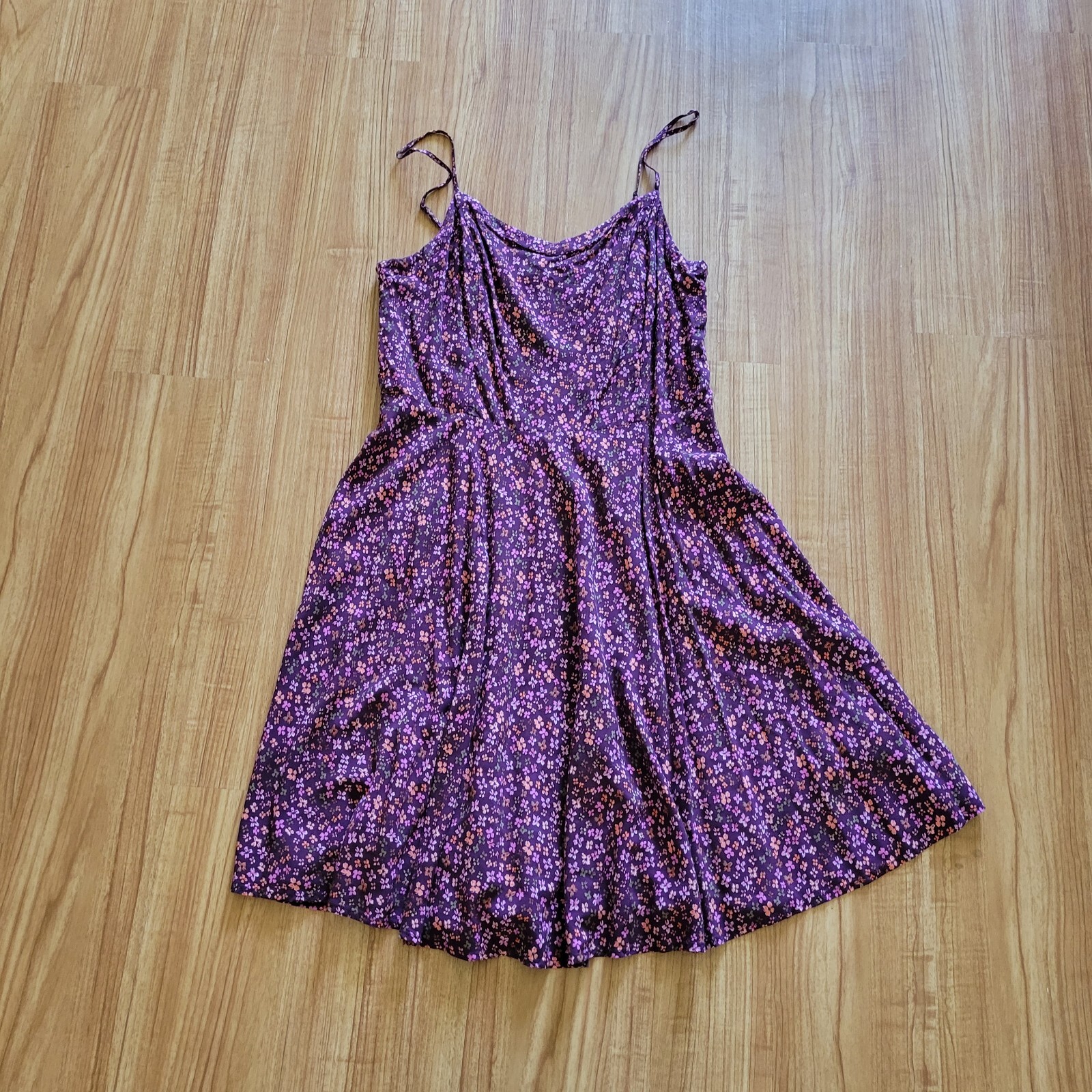 Old Navy Dress Womens Size Large Tall Purple Pink Floral A Line Prairie  Dress | eBay