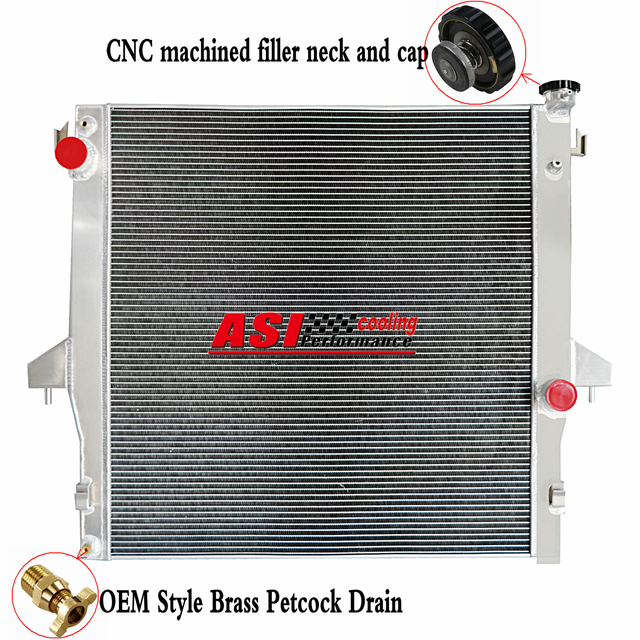 2ROWS Radiator For Dodge Ram 2500 3500 5.9L 6.7L L6 DIESEL 0309 08 07