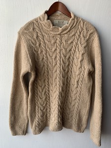 aran sweater market cashmere wool cable knit sweater oatmeal size l ebay ebay