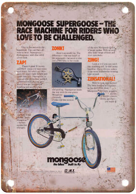 Old School BMX 1981 MONGOOSE Vintage Magazine Ad Reproduction
