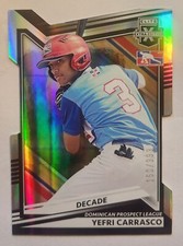 2022 Elite Extra Edition Yefri Carrasco #197 Black Holo Die-cut /999