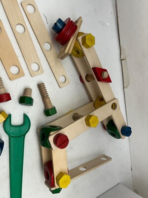 VINTAGE BAUFIX WOODEN BUILDING CONSTRUCTION TOYS | eBay