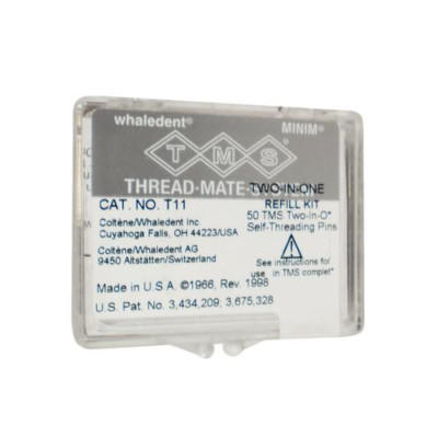 Coltene Whaledent T11 TMS Thread Mate System 2 in 1 Minim Pins .021'' 50/Bx