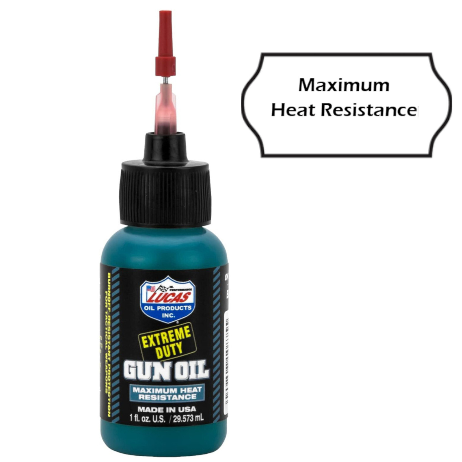 Extreme Duty Gun Oil 1oz Needle Oiler Applicator - Made In The Usa