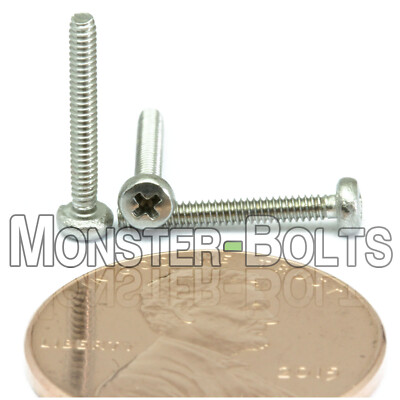 Qty - 6,000 M1.6 x 12mm DIN 7985A Phillips Pan Machine Screw, A2 Stainless Steel