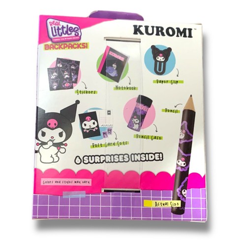 Real Littles KUROMI HELLO KITTY & FRIENDS Backpack 6 Surprises 2023 NEW - Picture 2 of 6