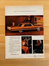 1966 Vintage Print Ad 1967 Chrysler Imperial 1966 Vintage Print Ad 1967 Chrysler Imperial