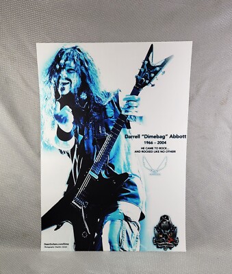 Pantera Dimebag Darrell Dean Guitars Promo Poster