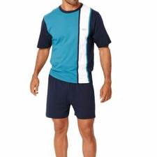 Herren Schlafanzug Pyjama kurz von H.I.S Rund...