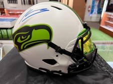 Kenneth Walker III Signed Seahawks Lunar Full Size Authentic Helmet Beckett Witn