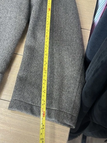 Ermenegildo Zegna Men’s Gray 100% Cashmere Sport Coat EU 52 Lined Pockets image 9