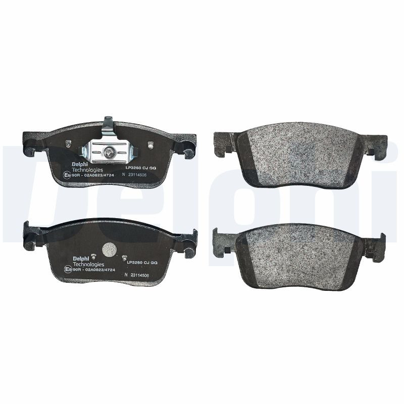 Kit de plaquettes de frein DELPHI LP3260 avec isolation phonique pour frein à disque exigeant