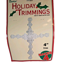 Darice Bead 4 Inch Cross 1958-15 Kit Ornament Make 4 New
