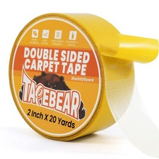2 Inch x 20 Yards Heavy Duty Double Sided Carpet Tape Non Slip Rug Gripper