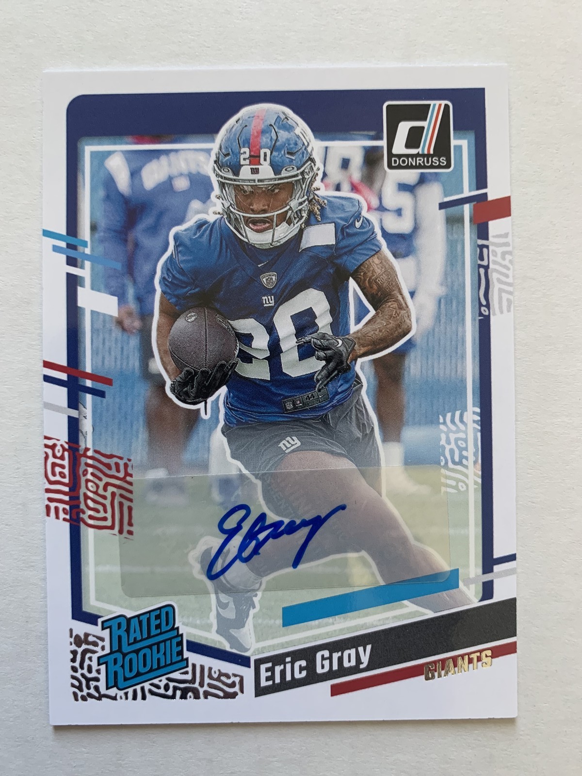 Eric Gray Panini Donruss #377 Autograph