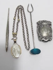 Mixed Lot Of 4 Vintage Sterling Silver Pieces