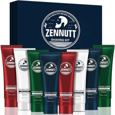 Shaving Cream Mens,8 PCS Travel Shave Cream Gift Set Close Shave Luxury Mens Sha
