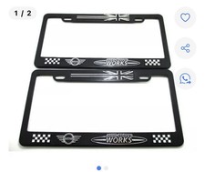 Mini Cooper Motorsports License Plate Frame Pair Of 2
