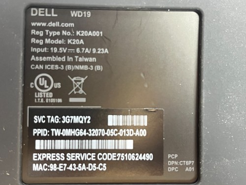 Dell Dock WD19 schwarz 130W Laptop/PC Dual DisplayPort HDMI USB-C Dockingstation - Bild 9 von 12