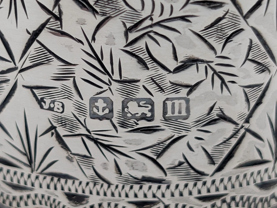 古董英国纯银餐巾戒指 "G" 首字母,编号 "2",日期为 1911 年 — 第 3/4 张图片