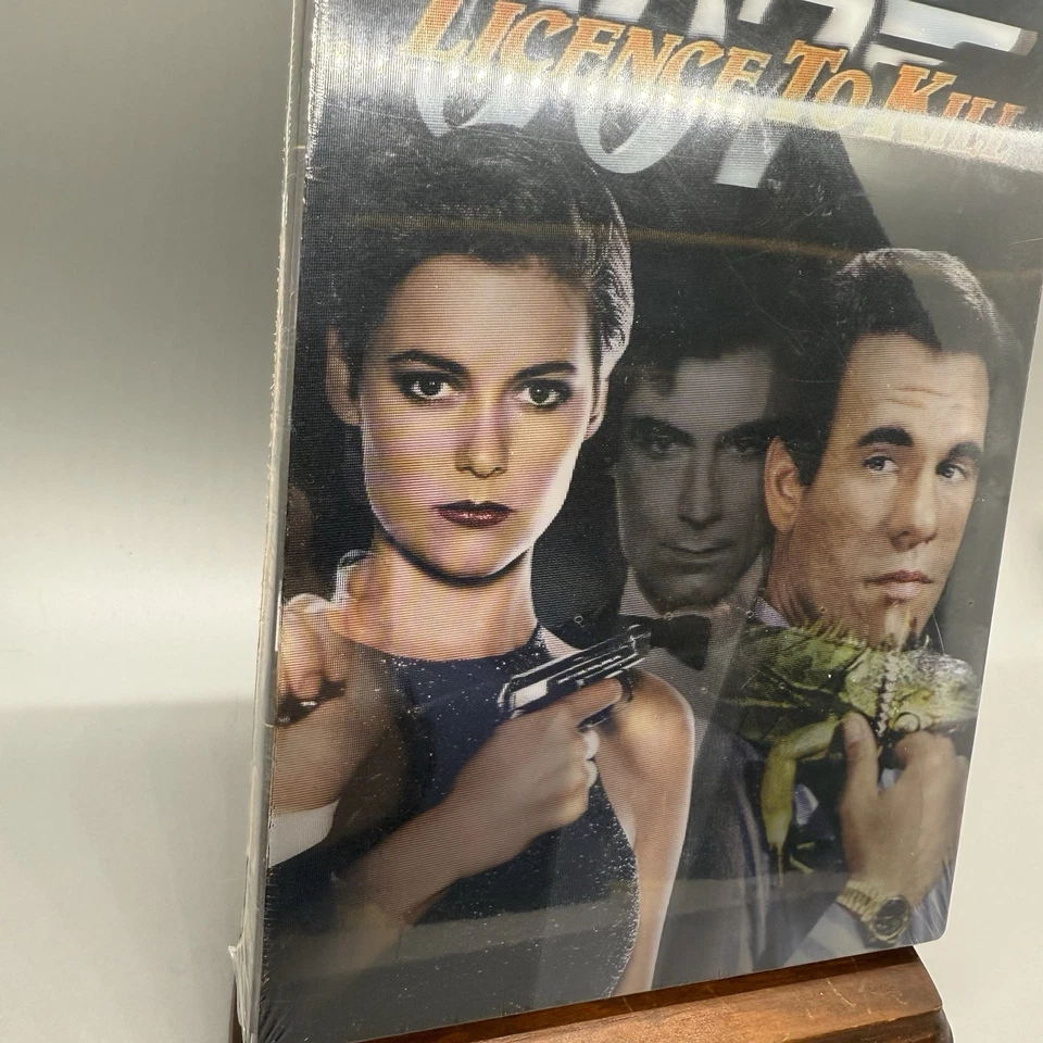 007 James Bond DVD Licence To Kill Timothy Dalton Rare 3D lenticular card cover - Image 2 of 4