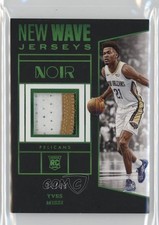 2024-25 Panini Noir New Wave Jerseys Holo Green 34/49 Yves Missi #NWJ-MIS 2oh