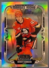 BECKETT SENNECKE 2025-26 OPC HOCKEY RAINBOW PLATINUM PREVIEW RC #P-9 ANAHEIM!