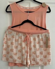Rae Dunn Womens boxy tank  short pajamas set Size: L ORG: 58 - NEW