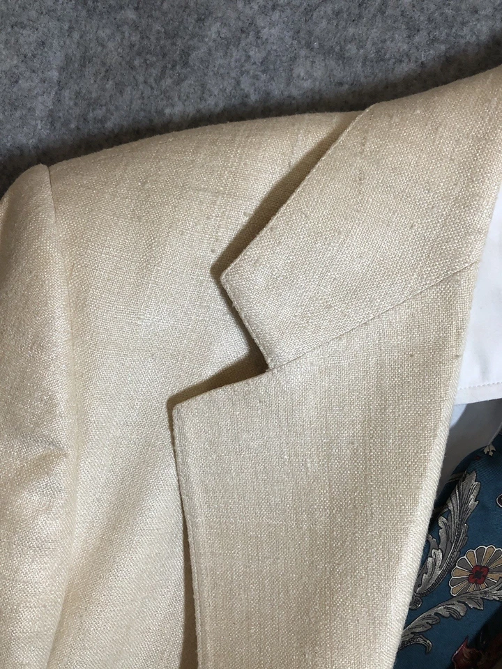 Vintage Gordon Thomas Blazer 44L 100% Silk Suit Coat Jacket Business Career - Image 2 of 4