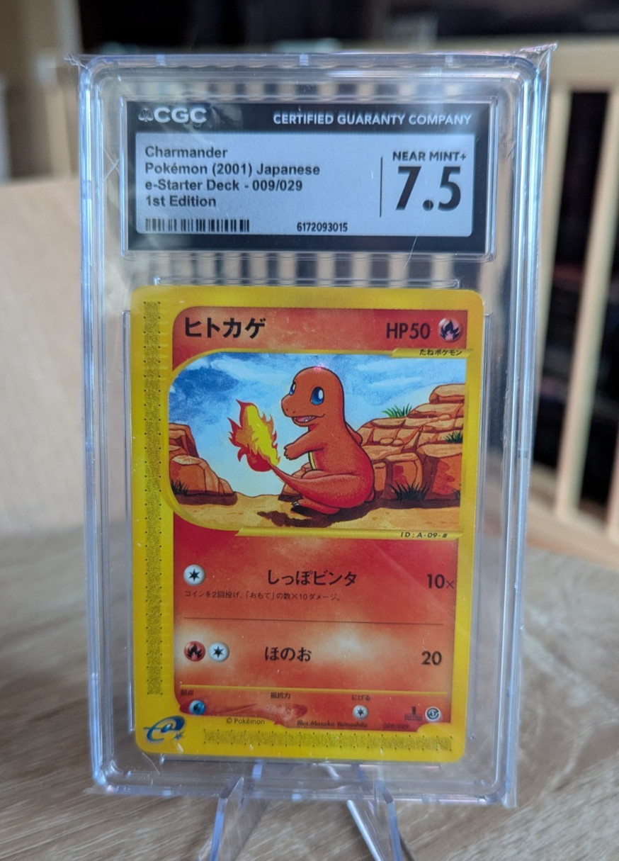 Pokemon Charmander 009/029 Japanese e Starter Deck 1st Ed Expedition CGC 7.5