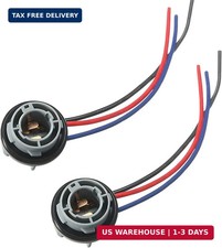 Zimisi 2pcs 1157 Bulb Socket Plastic Waterproof Turn Signalbraketail Light So