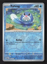 Carta Pokemon Poliwag 060/165 Reverse Holo Scarlatto e Viola 151