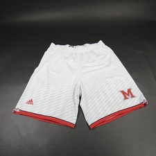  Miami RedHawks adidas Practice Shorts Men's White Used L