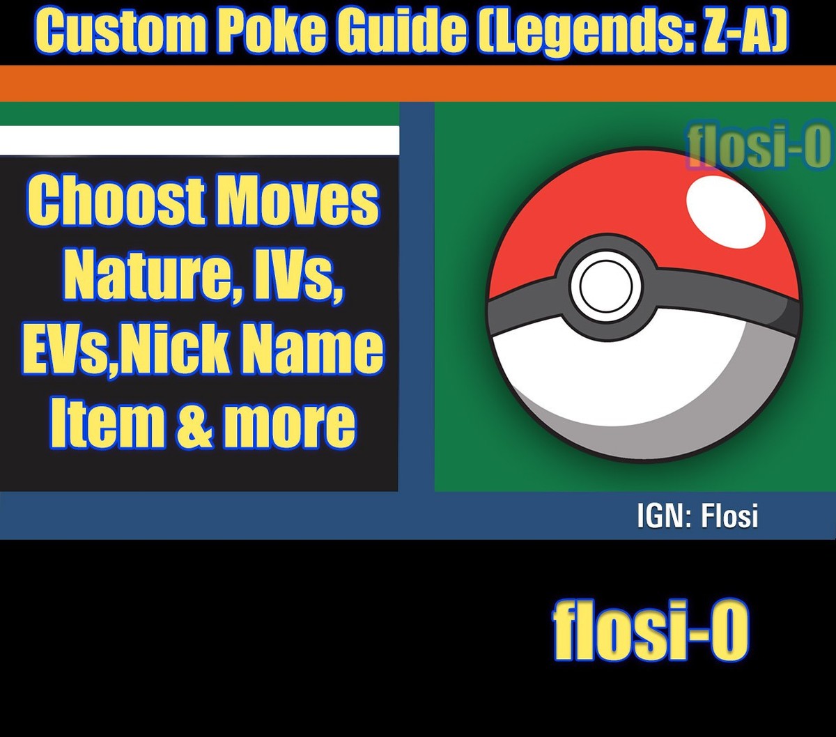 6IV Shiny Custom Pokemon Guide Pokemon Legends Z-A | eBay