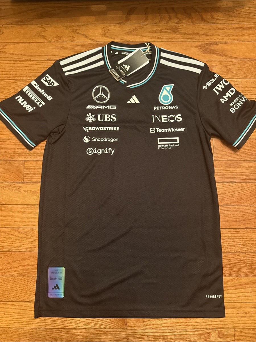 Adidas Men's Sz S Mercedes-AMG Petronas F1 Formula 1 Driver Jersey