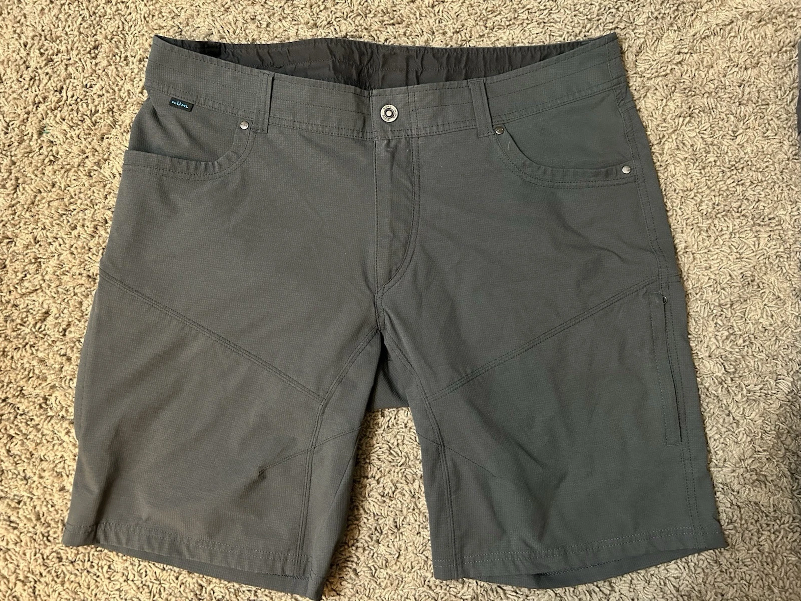 Kuhl Renegade Men's Shorts 38 Khaki Cargo Chino Performance Outdoors Hiking 10"