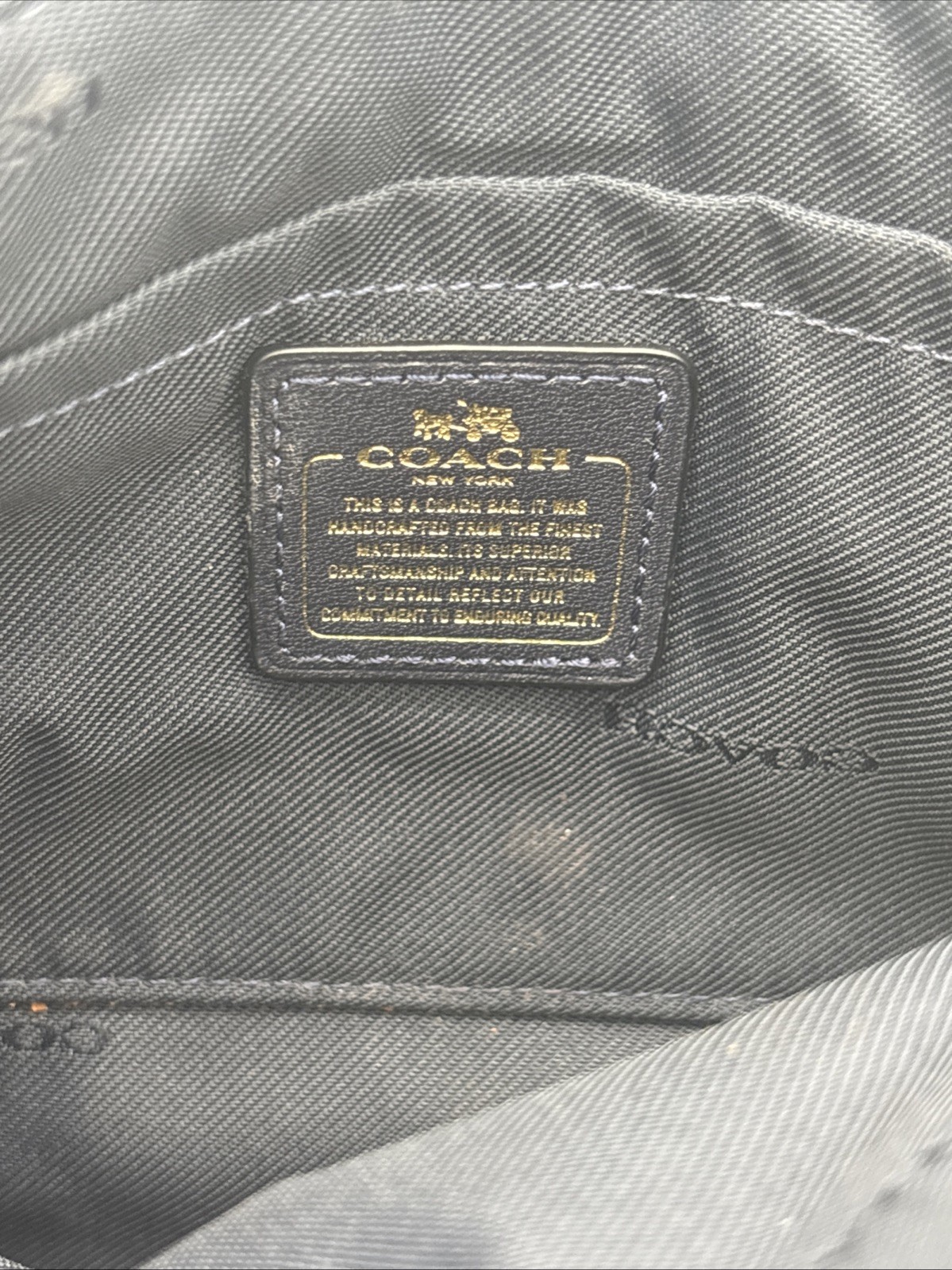 EUC Coach Two Tone Blue Python Embossed Leather C… - image 4