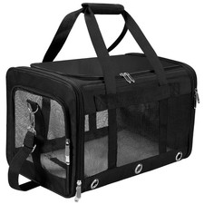 Soft Sided Cat/Dog Carrier,Collapsible Pets Travel Carriers for Pet/Puppy wit...