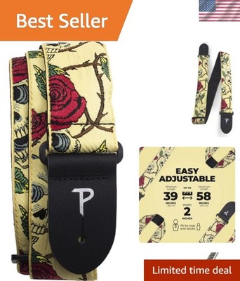 Perri s Leathers Ltd. - Guitar Strap - Jacquard - Adjustable - For Acoustic/B...