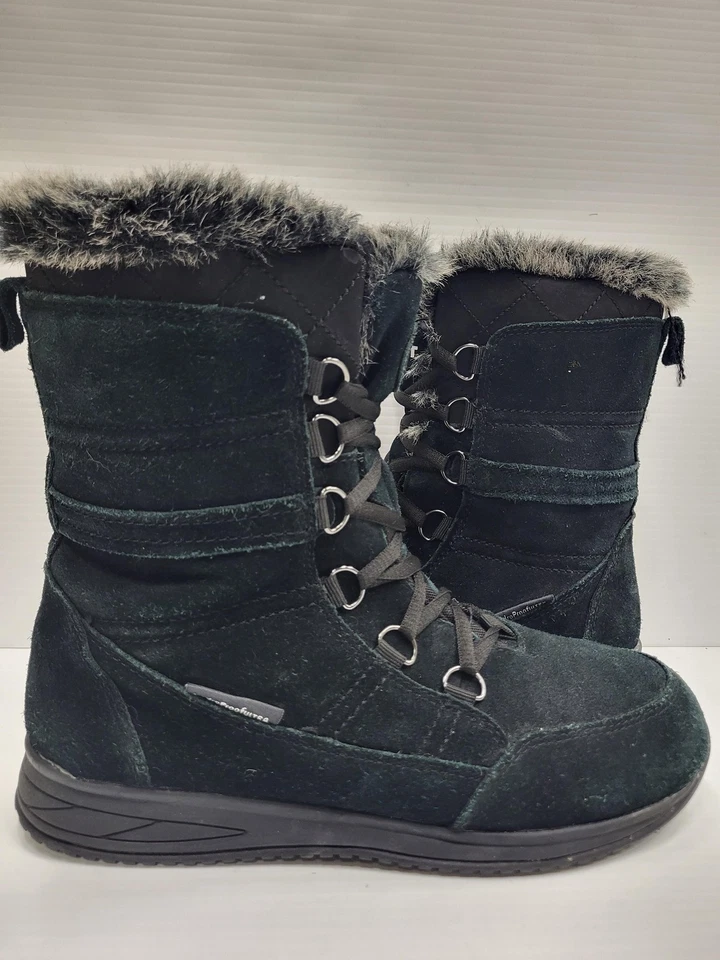 Botas Quest para mujer talla 9 negras Northern Ridge HydroProof ultra piel sintética nieve Foto 2 de 4