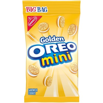 Nabisco OREO Mini Golden Sandwich Cookies, Vanilla Flavor, 3oz