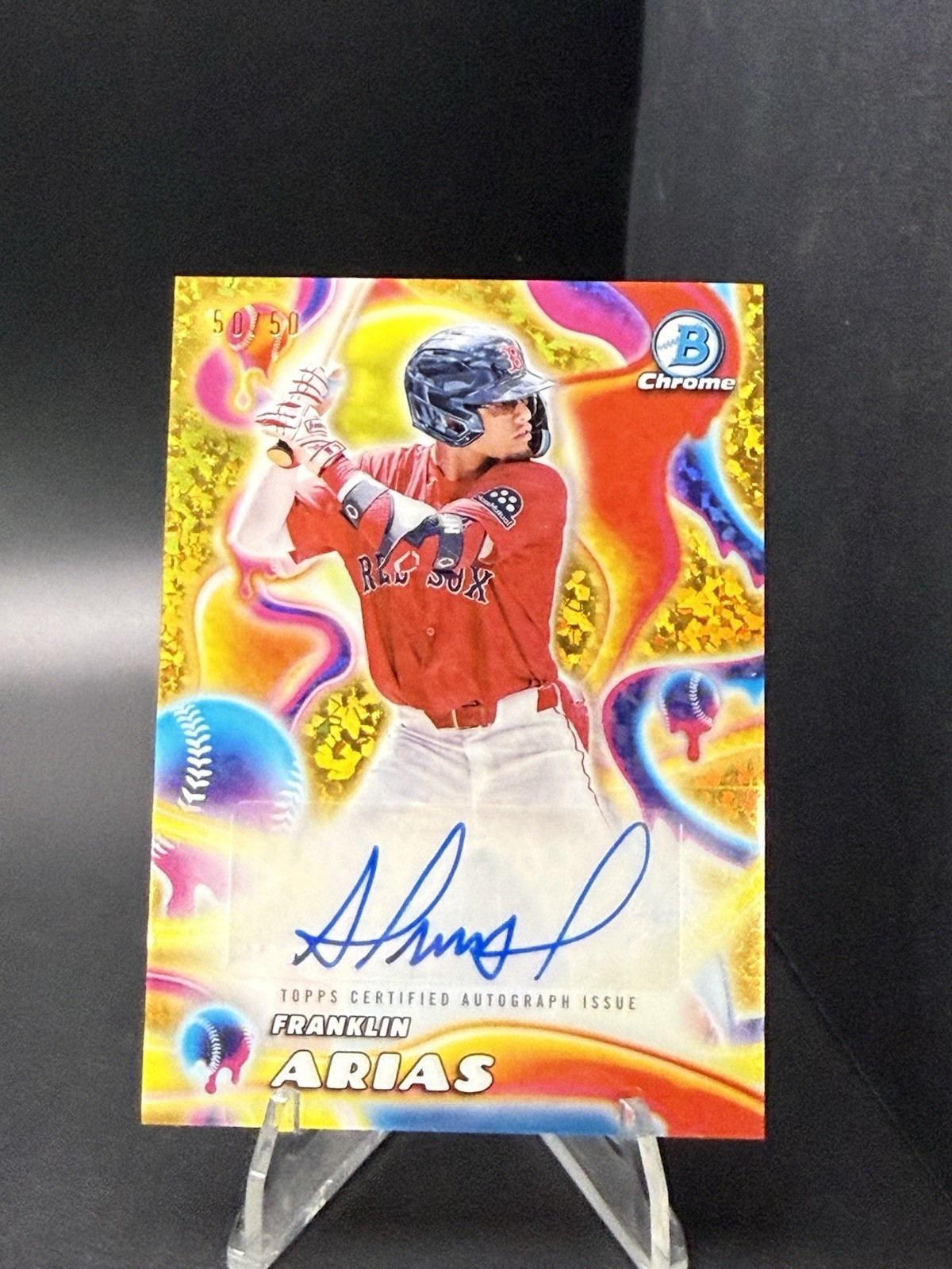 Franklin Arias 2025 Bowman Chrome #MMA-FA Melt Mashers Autographs 